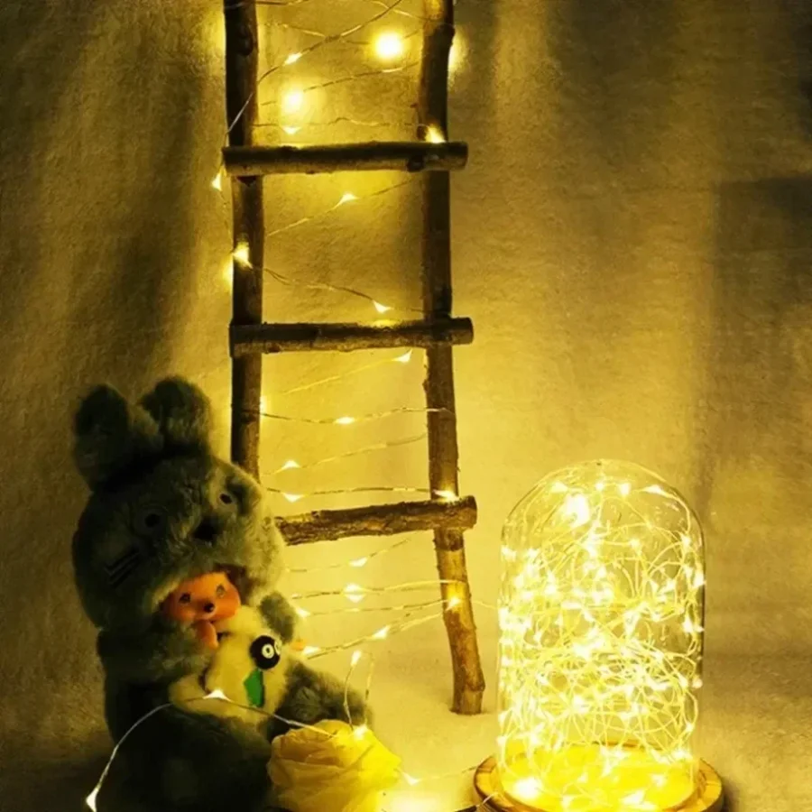 20~1M 5V USB Waterproof LED Lights String Copper Wire Fairy Garland Light Lamp Christmas Wedding Party Holiday Lighting Wreath