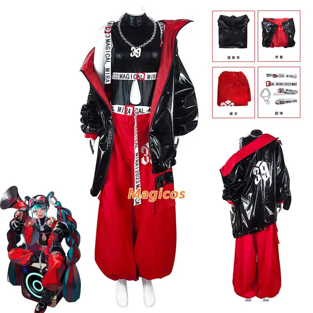 

Miku 2024 Colorful Cosplay Costume Project Mirai Sekai Stage Magical Concert Show Magic Halloween Christmas Carnival Party Suit