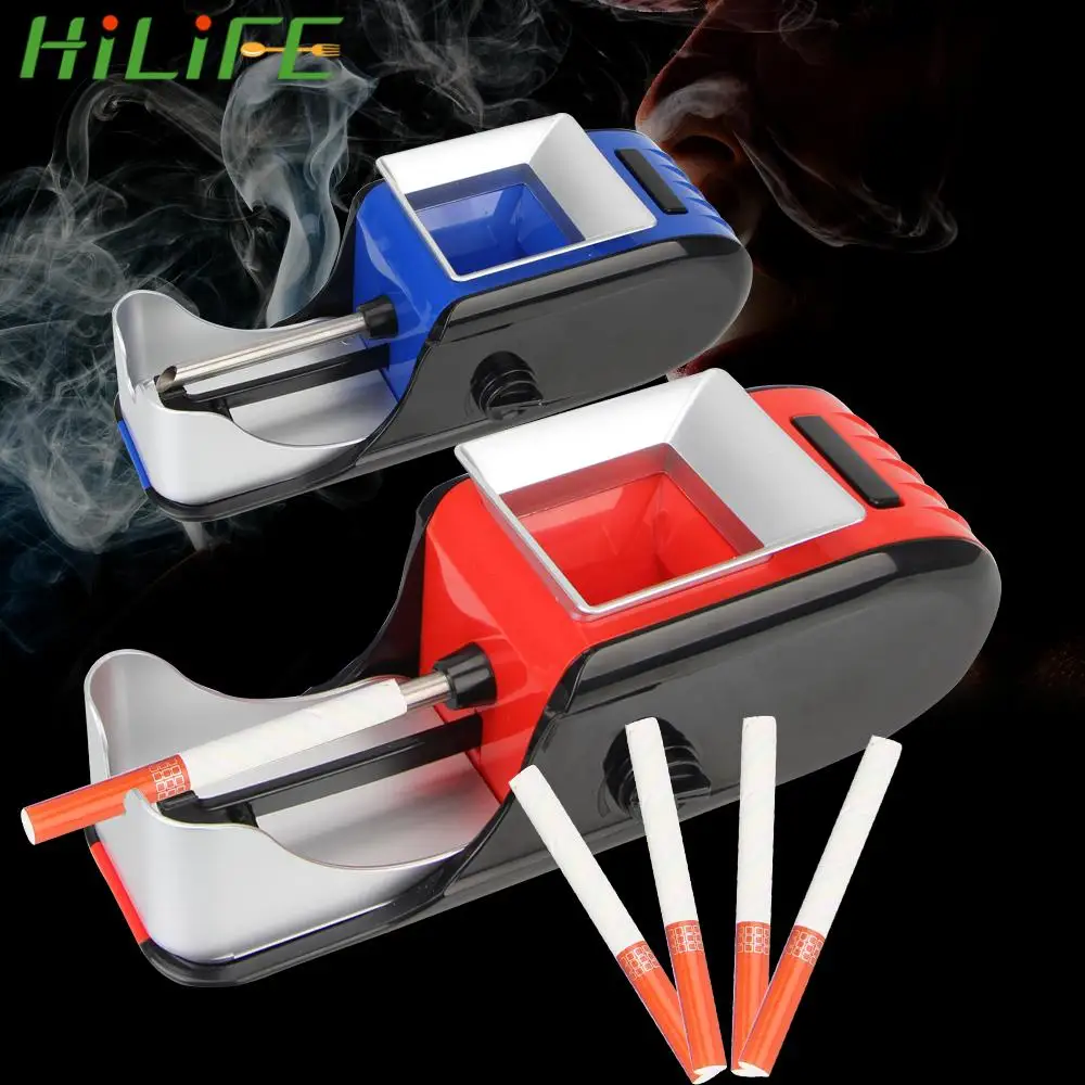 Cigarette Rolling Machine Filling Materials Tobacco Roller EU/US Plug Electric Automatic Tobacco Rolling Injector DIY