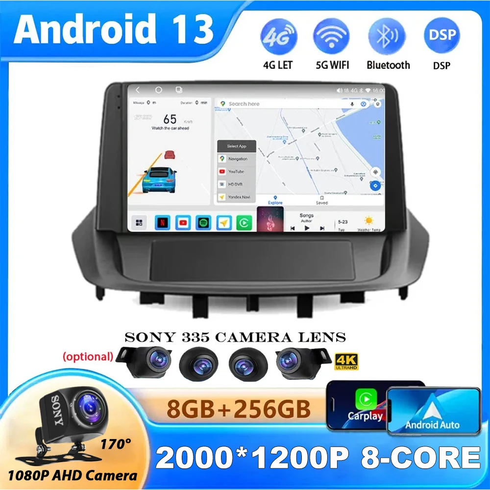 

Android 13 Car Radio For Renault Fluence 1 2009 - 2017 Multimedia Video Player Navigation GPS No 2 Din Dvd Carplay SWC DSP BT