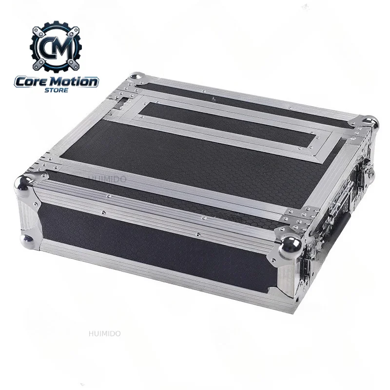 2U Microphone Flight Box Storage Cabinet 3U Wireless Storage Box Microphone Peripheral Box Aluminum Alloy Microphone Box