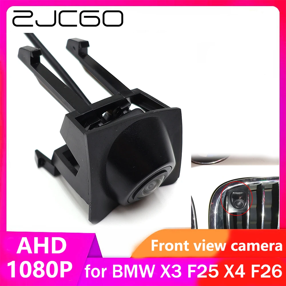 

ZJCGO AHD CVBS 1080P 170° Car LOGO Parking Front View Camera for BMW X3 F25 X4 F26 2011~2018