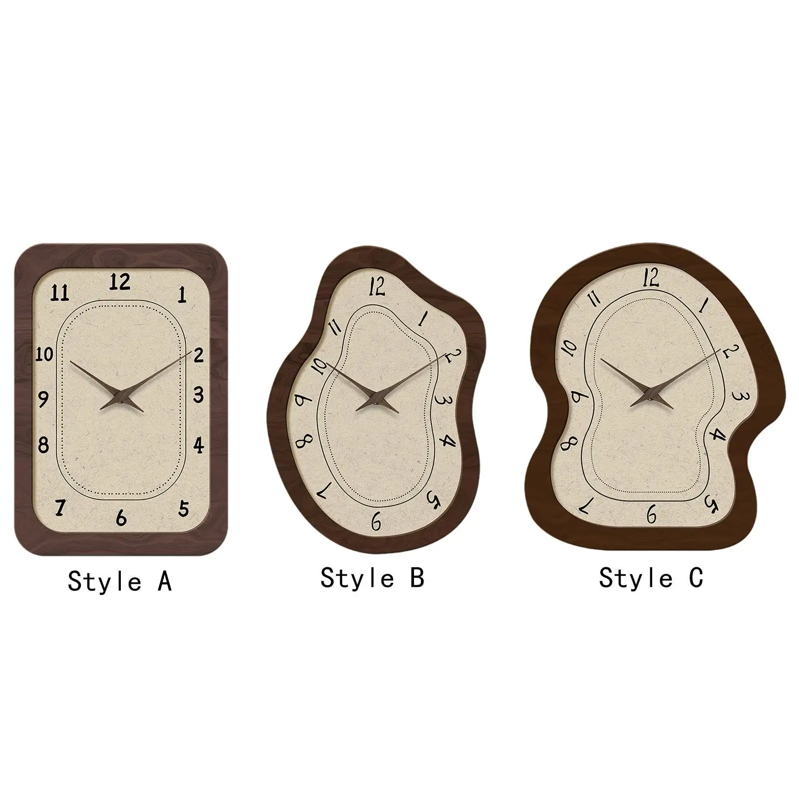 Creative Wall Clock 16 inch Minimalist Modern Wall Hanging Clock for Kitchen Dining Room Bedroom Living Room Housewarming Gift