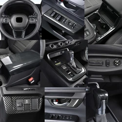 Fit for Honda CR-V CRV 2023 2024 2025 Carbon Fiber Style Interior Accessories Cover Trim
