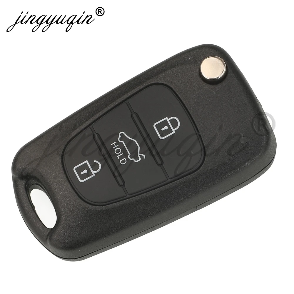 jingyuqin Flip HYN14 Remote Car Key Fob for i10 Avante 2010 2011 2012 2013 2014 2015 433Mhz FSK ID46 Chip 95430-0X010 HM-T030