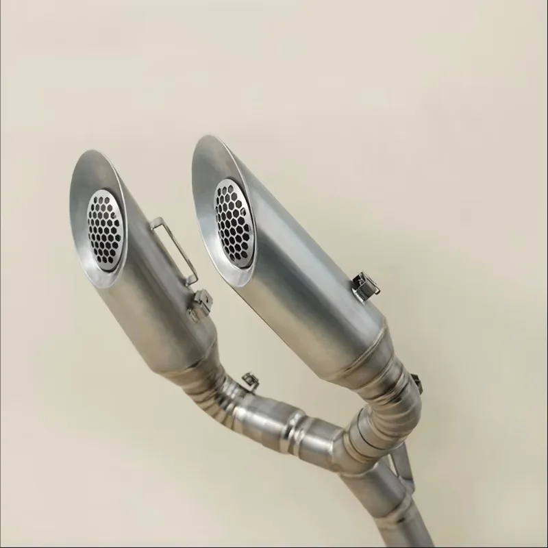 Hacker HYPERMOTARD950SP Titanium Alloy High-position Dual-outlet Pipe Made in China Exhaust