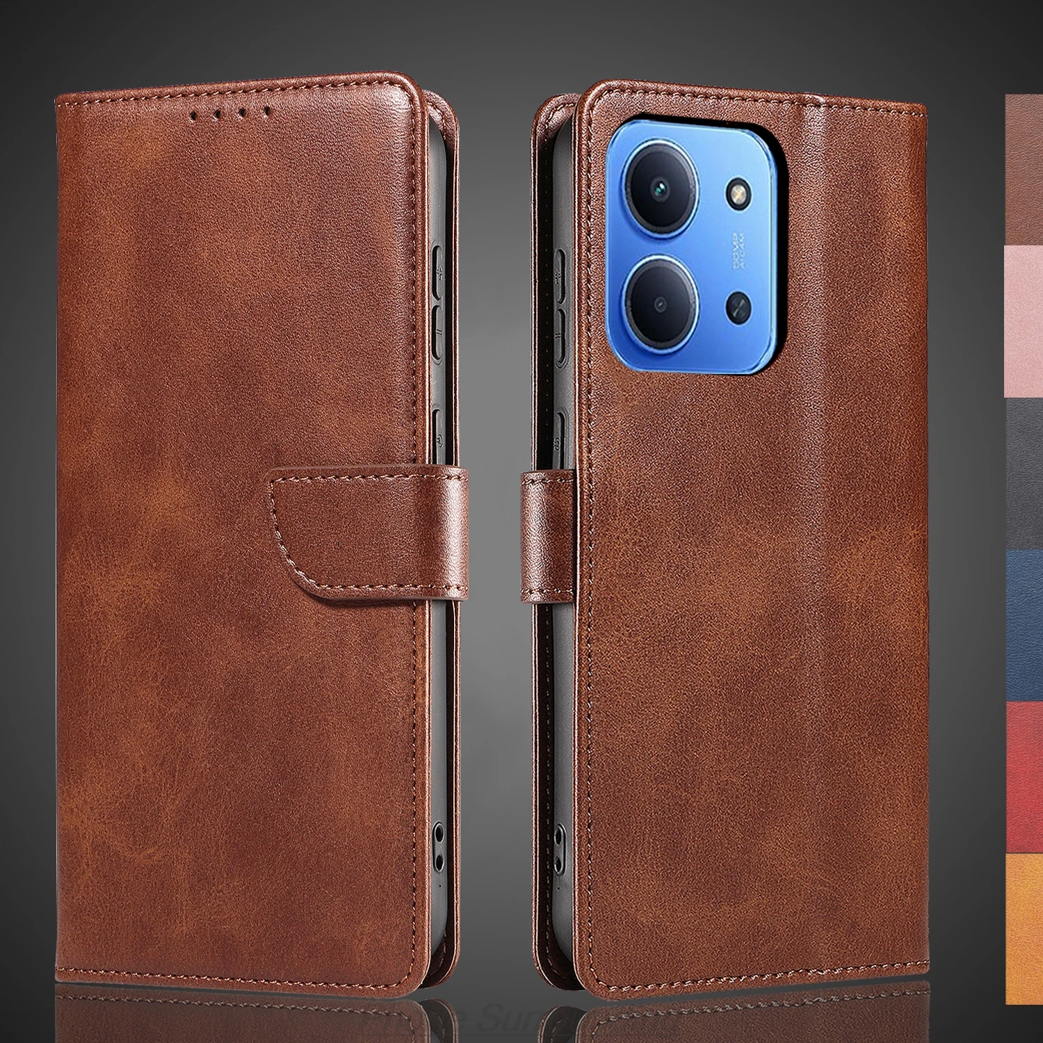 

Wallet Flip Cover Leather Case for Xiaomi Redmi 15C 171mm / 15C 173mm EUR Pu Leather Phone Bags protective Holster Fundas Coque