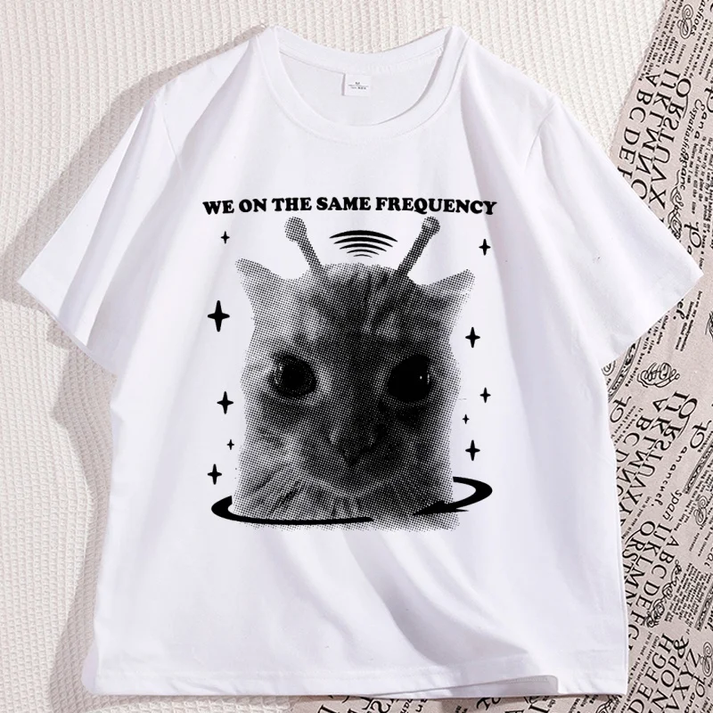 

I Eat Cement Funny Cat Meme T Shirt Man Cotton High Quality T-shirt Loose Casual Round Neck Breathable Tshirt Streeetwear