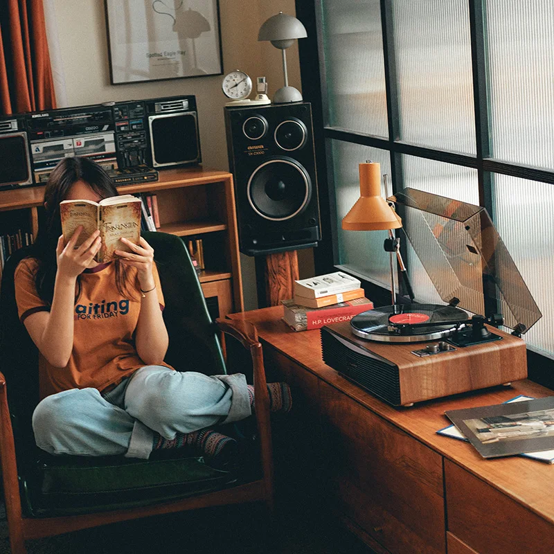 Giradischi in vinile retrò Bluetooth