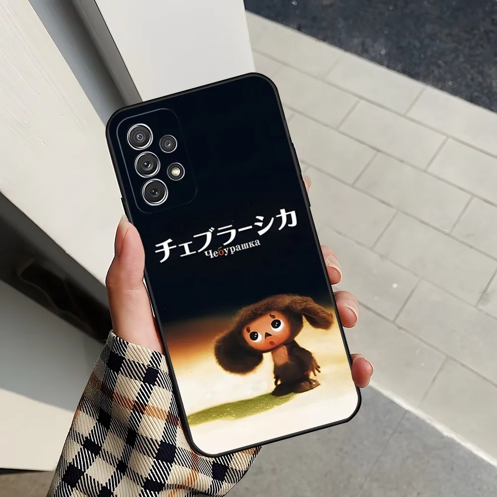 Cute Cartoon Cheburashka Phone Case for Sumsung Galaxy S24 S23 S22 S21 S20 A24 A34 A54 A53 N20 M54 Fe Plus Ultra Cover