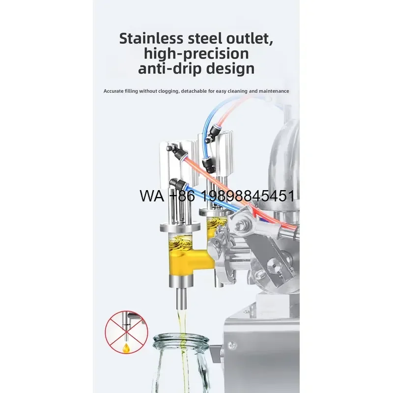 Wmwmnu for R-PACK 100-1000ml Double Head Liquid Filling with Heating and Mixing Function