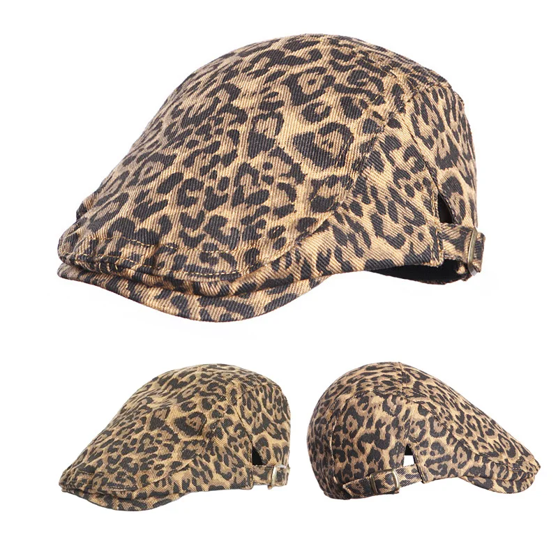 

Autumn Children's Hats for Boys Girls Retro Leopard Baby Beret Hat Fashion Spring Korean Cap Kids Accessories Travel Photo Props