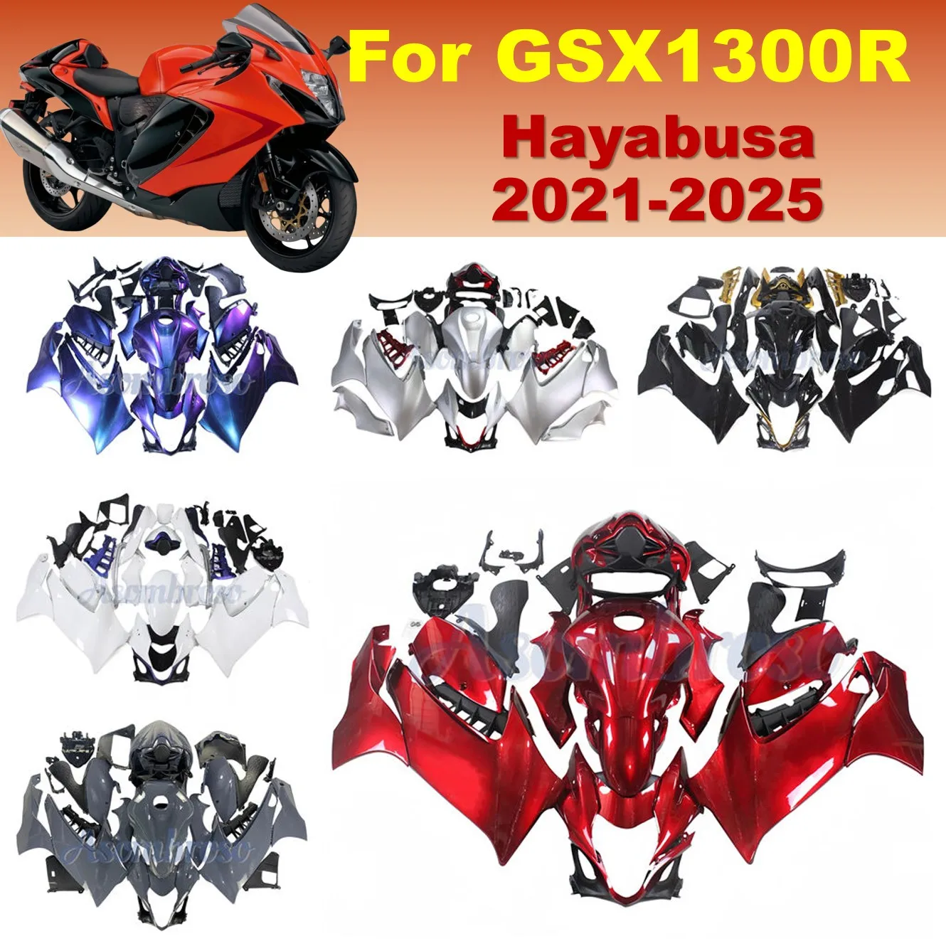 

Fairing Kit For Hayabusa 1340 GSX1300R 2021 2022 2023 2024 2025 GSX 1300R Custom High Quality ABS Plastic Accessories