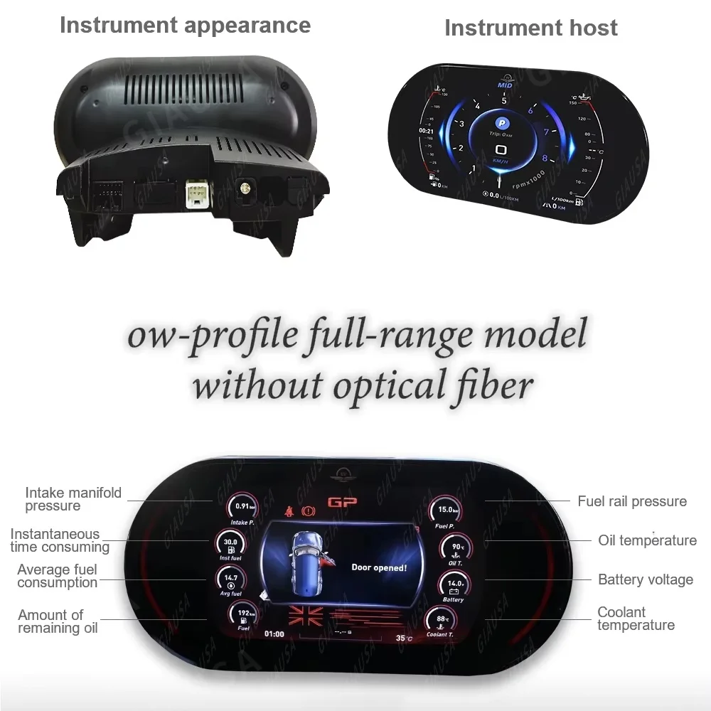 

For BMW Mini Cooper F54 F55 F56 F57 2014-2023 LCD Dashboard Player Digital Virtual Cockpit Cluster Instrument Panel Speedometer