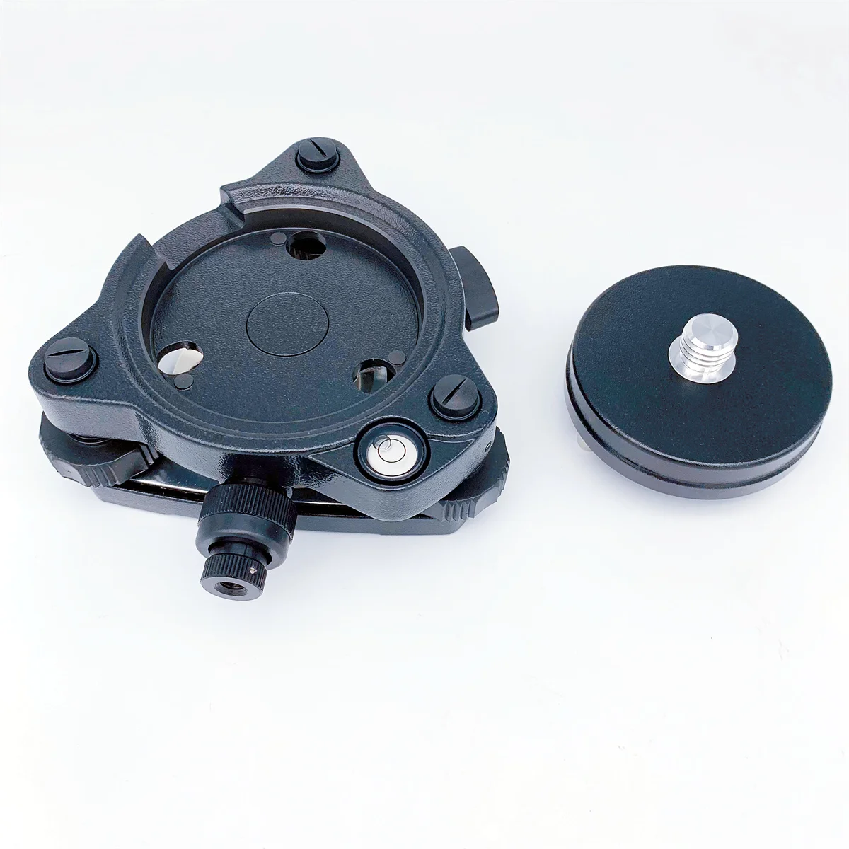 Black Tribrach With Optical Plummet & GPS Tribrach Adapter Carrier With 5/8\