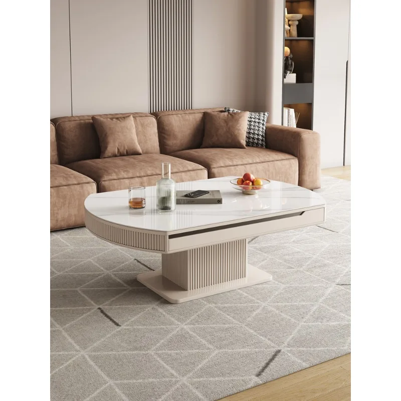 

Coffee table dining table dual-purpose liftable multi-functional two-in-one small apartment household heating integrated