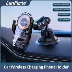 Universal Wireless Charging Phone Holder Clip Suction Phone Mount Car Charger Holder Mobile Phone Clamp