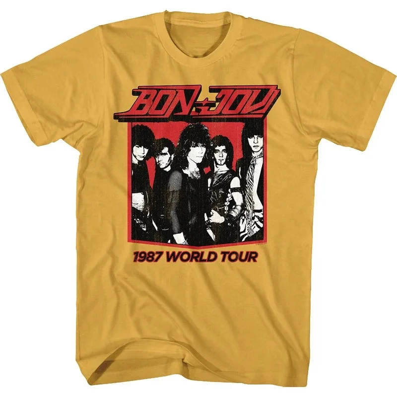 Hot Sale Bon Jovi Rock Band Graphic Print T-Shirt Men Women Streetwear Harajuku Fashion Summer New Tee Loose Casual Oversize Top