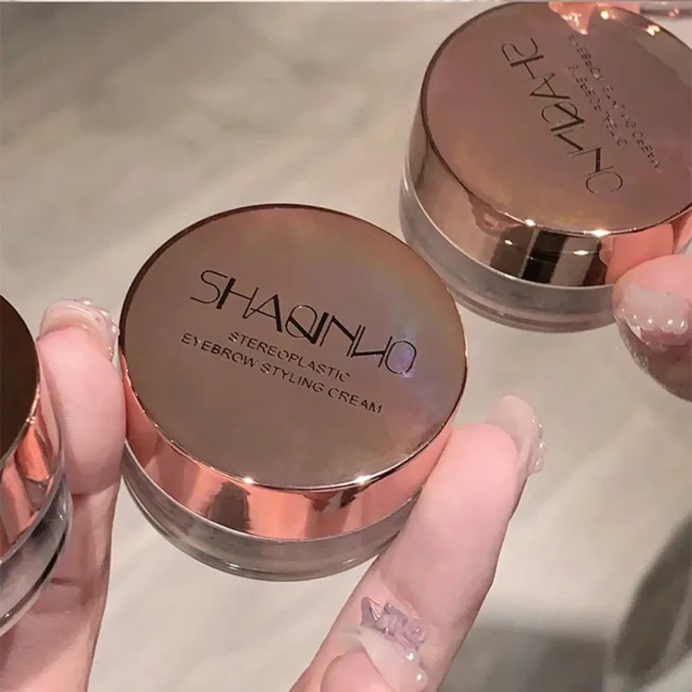 4pcs/set Gel Texture Eyebrow Shaping Cream Waterproof with Brush Eyebrow Gel Quick Drying Clear Refreshing Eyebrow Makeup Soap