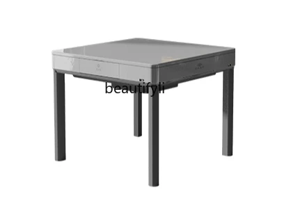 Fully automatic mahjong table folding small desktop roller coaster smart dining table dual-purpose home