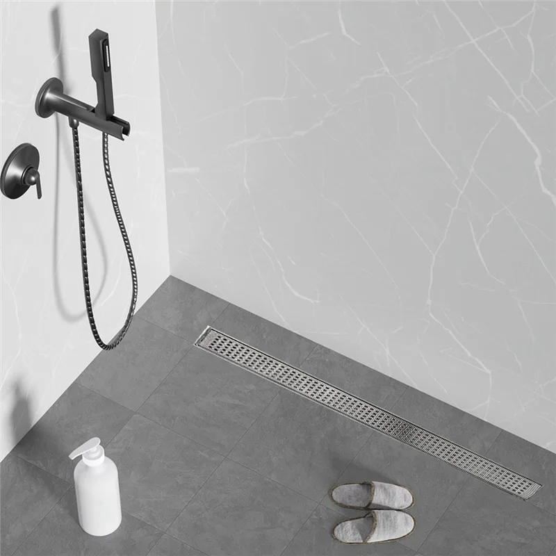 Autocollants jetables de maille de vidange de douche de receveur de cheveux d'accessoires pour le drain linéaire de douche