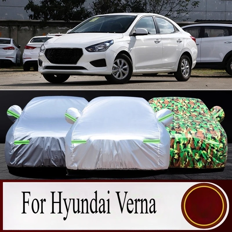 

Для Hyundai Verna Sedan автомобильный сверхмощный автомобильный чехол для защиты от солнца непромокаемый огнестойкий солнцезащитный козырек пыленепроницаемый антифриз