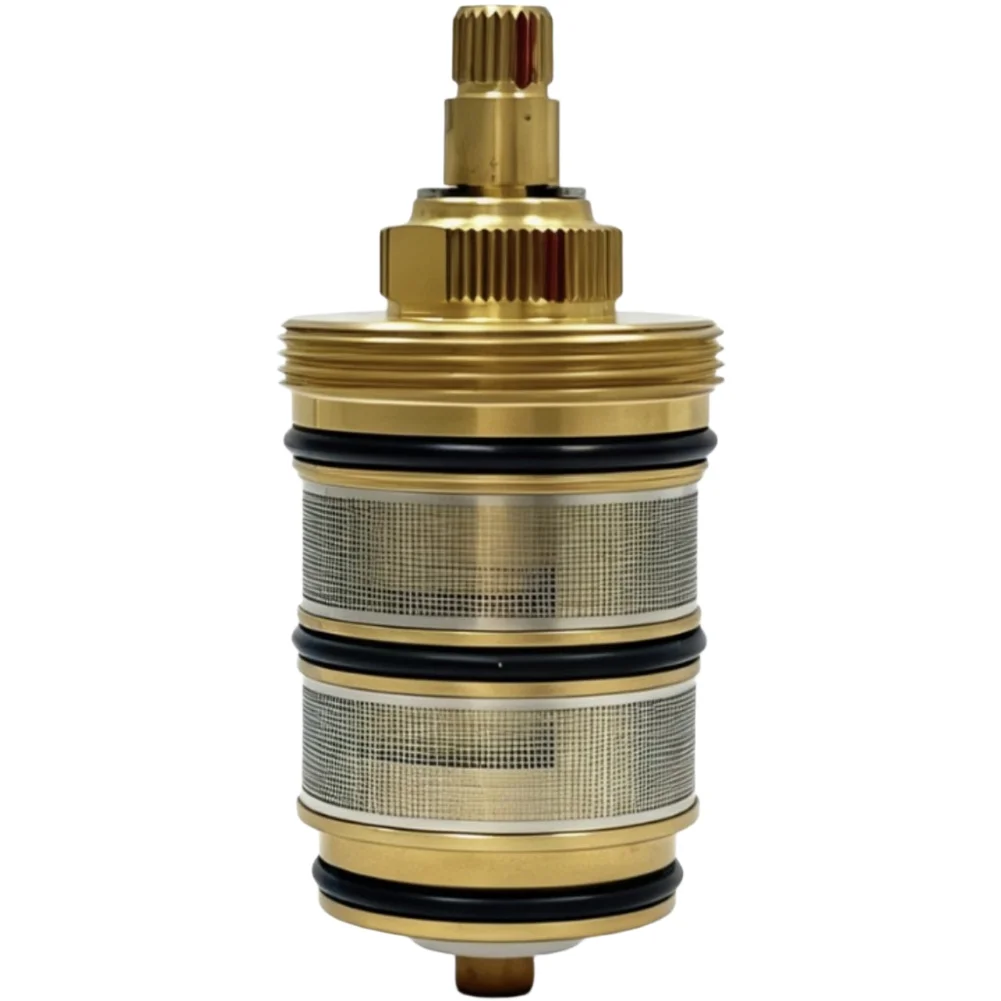 C7912 Brass Cartridge for Thermostatic For Faucets Engineered for Use in Single Handle Mixing Valves and Shower Thermostats