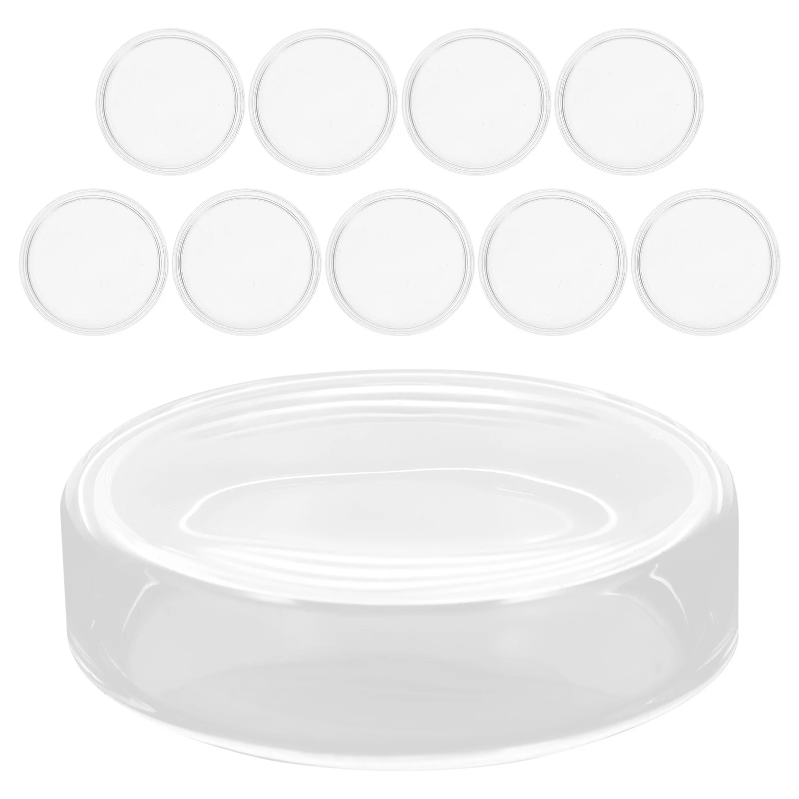 

10Pcs 60mm Borosilicate Glass Petri Dishes Reusable Heatproof Optimal Clarity Versatile Use Educational Science Experiments