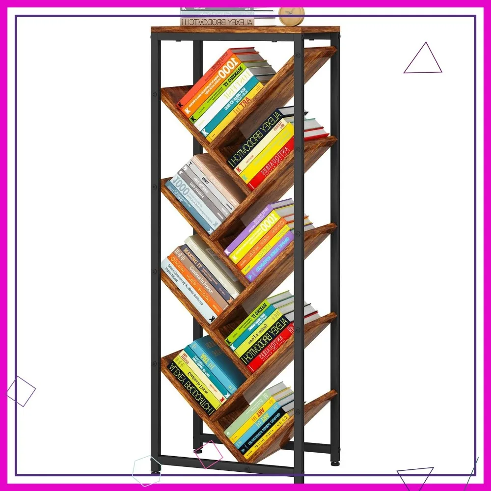 9 Tier Wood Bookshe… - image