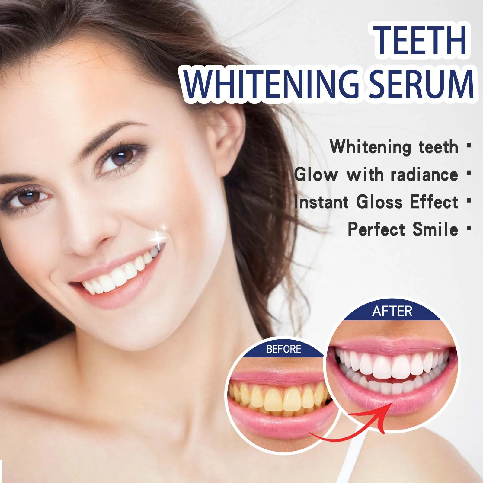 Cleaning Tooth Whitening Serum Remove Plaque White Teeth Gel Teeth Yellow Smoke Stains Toothpaste Fresh Breath Oral Hygiene Care
