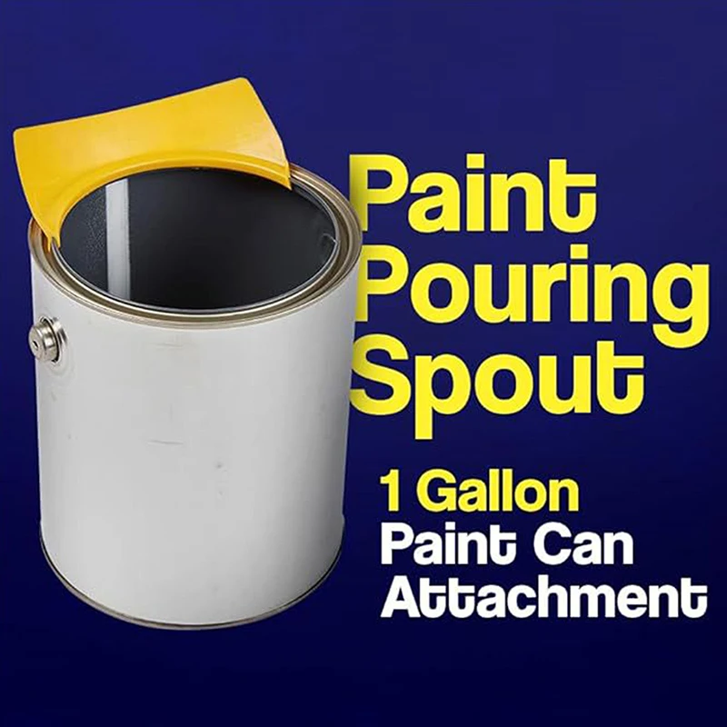 1/2pcs Paint Pouring Spout Portable Reusable Plastic Multi Function All In One Pouring Accessory For Gallon Paint Cans