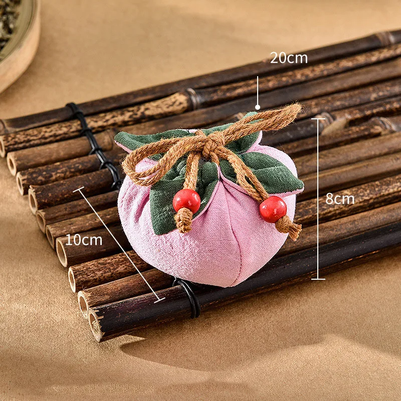 Monedero de bendición, bolsita festiva de buena fortuna, bolsa de incienso, bolsa de almacenamiento de lino y algodón tradicional para regalo de cumpleaños, regalo de Festival