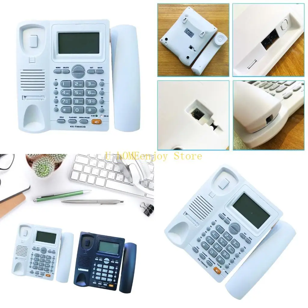 B0KF KX-T880CID Fixed Landline Home Telephone Caller Display Adjustable Tone English