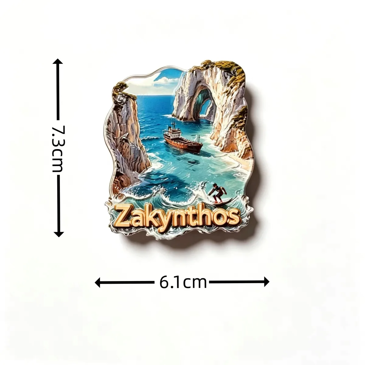 Greece Resin Fridge Magnet Santorini Athens Travel Souvenir Aegean Sea Refrigerator Magnet Home Decor Gift