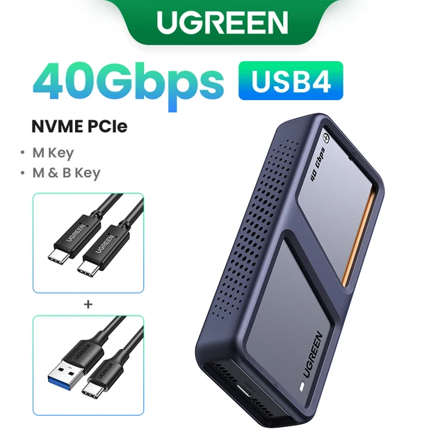 UGREEN 40Gbps NVMe SSD Case SSD Enclosure M.2 to USB4.0 Adapter