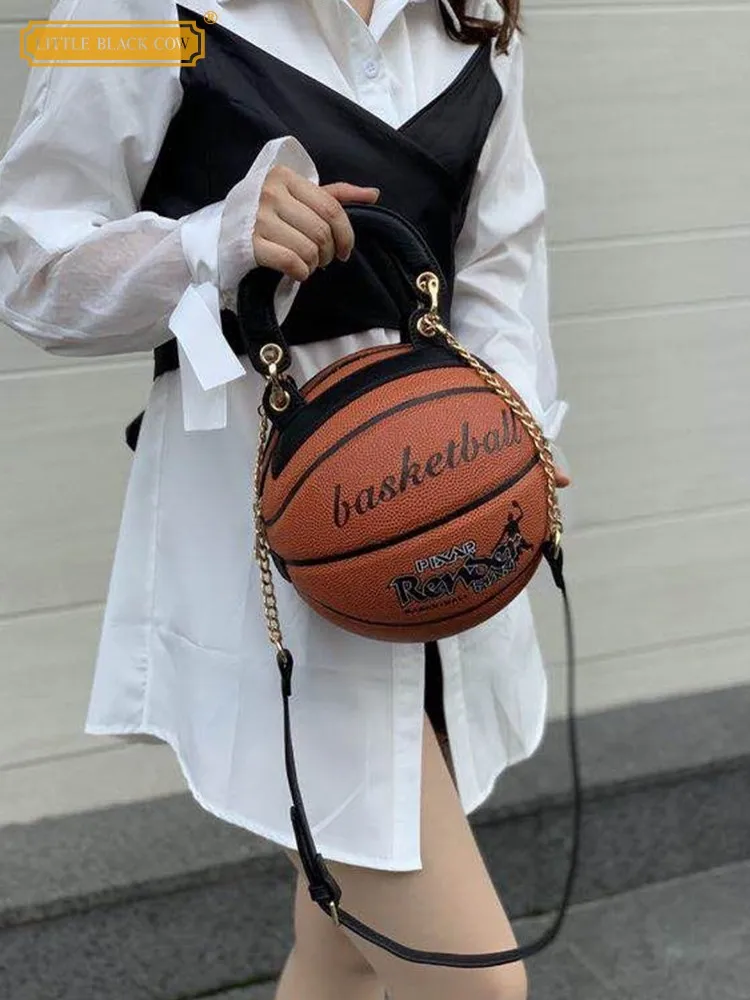 

New Women Zipper Pu Leather Fashion Basketball Handbag Single Shoulder Bag Elegant Ladies Office Casual Underarm Crossbody Bags