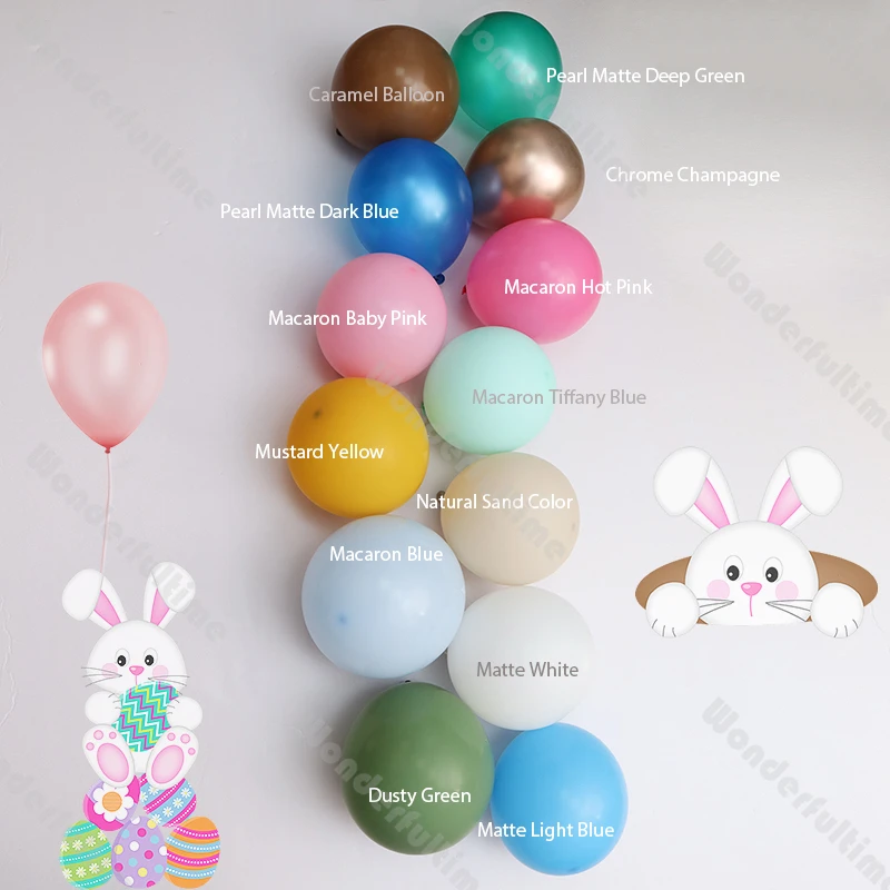 10/20/30 stücke 10inch Macaron Matte Retro Perle Chrom Luftballons Ostern Dekorationen Ballon Bogen Girlande Geburtstag baby Dusche Decor