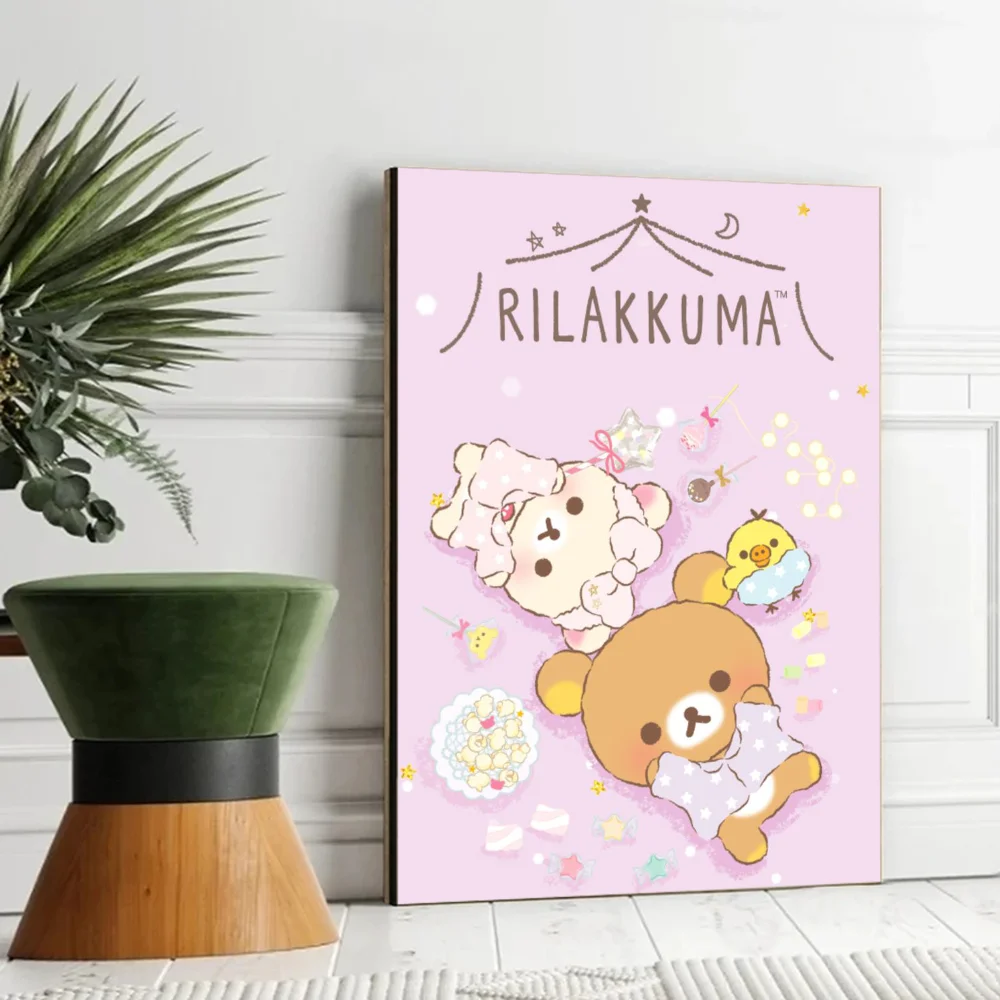 Roztomilá rilakkuma vydržet vintage plakátů lepkavé vintage pokoj domácí pult kavárna dekorace kawaii pokoj dekorace