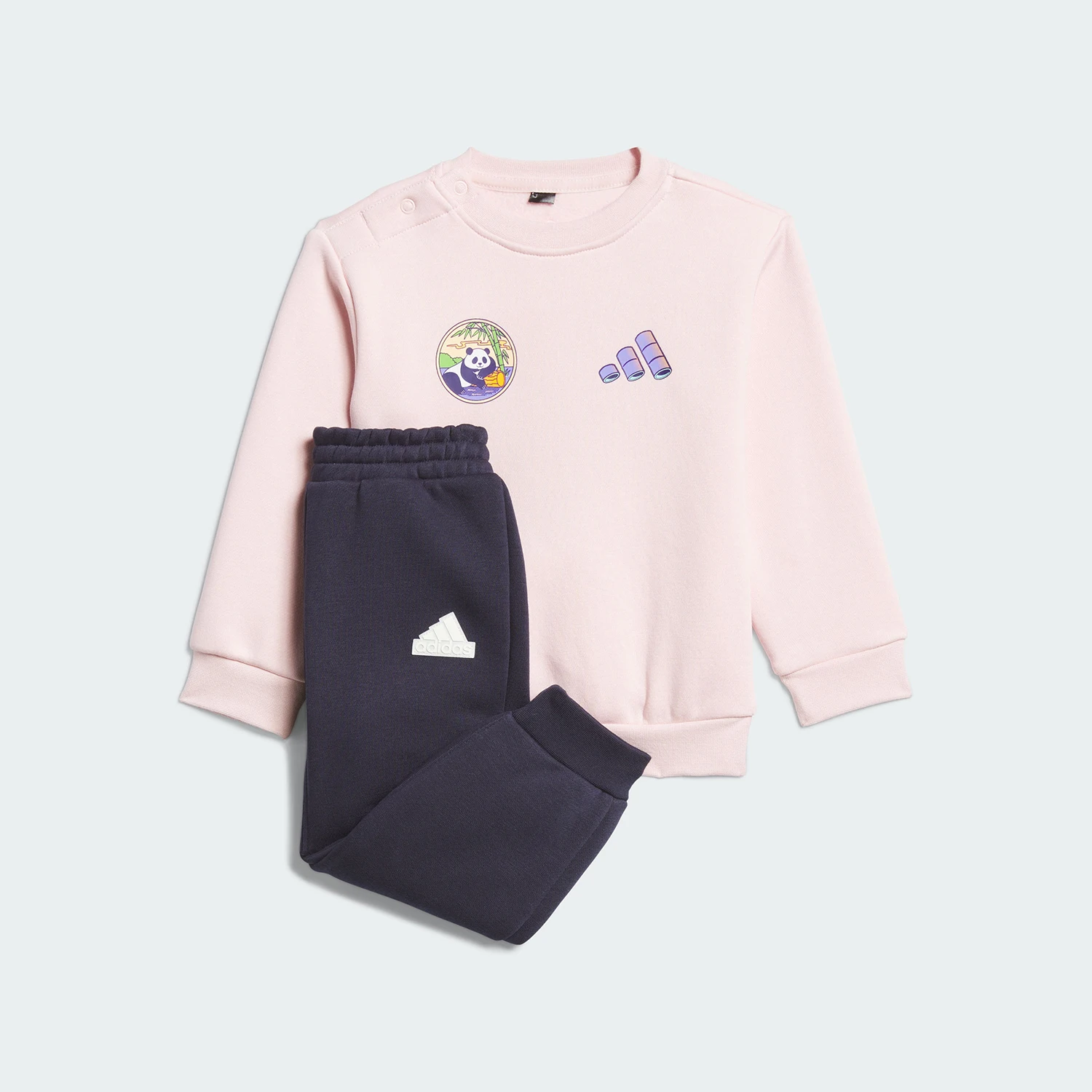 Conjunto casual holgado con estampado para bebé Adidas original IN FL SET JC9370