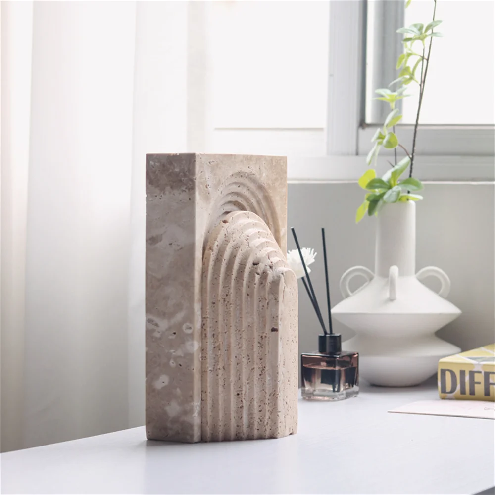 

Cheap Factory Wholesale Hotel Living Room Decoration New Design Beige Arched Home Decoration Home Decor