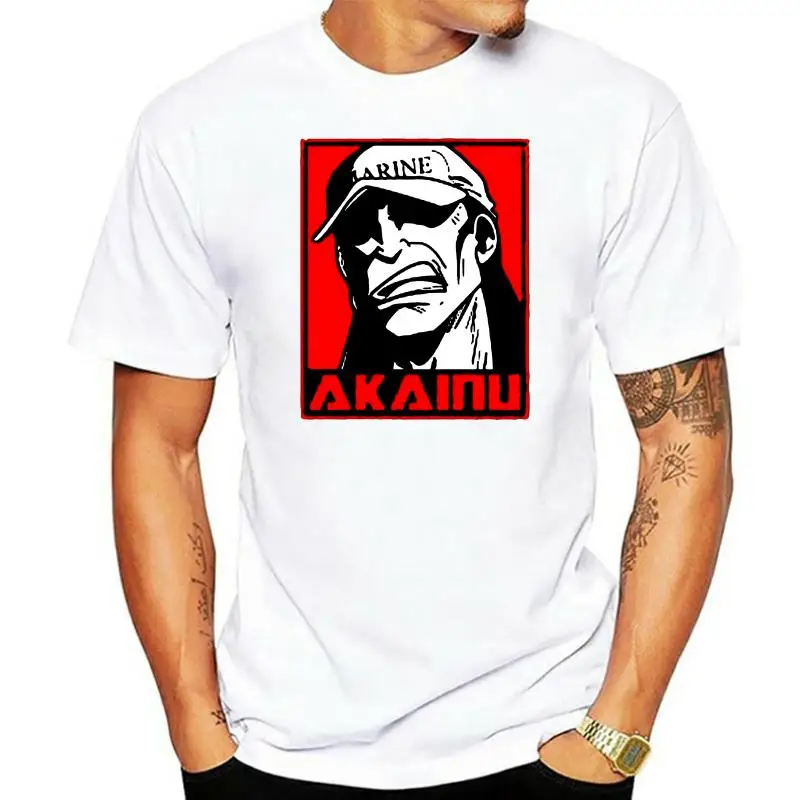 Mannen t-shirt AKAINU Onepiece Anime T-shirt Gedrukt T-Shirt tees top