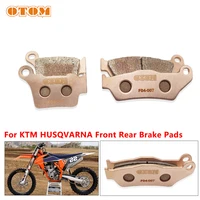 Pastillas de freno delanteras y traseras para motocicleta todoterreno KTM HUSQVARNA, cobre sinterizado SX SXF XC XCW EXC EXCF FC FE FX TC TE TX F04 R04