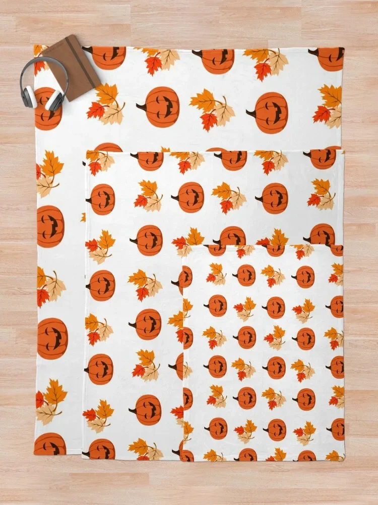 Halloween pumpkin pattern Throw Blanket bed plaid Single Blankets