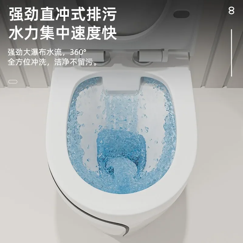2026 Modern Simple One Piece Ceramic Wall Hung Flush Toilet Guangdong Chaozhou Home Improvement Bathroom Cleaning Sanitary