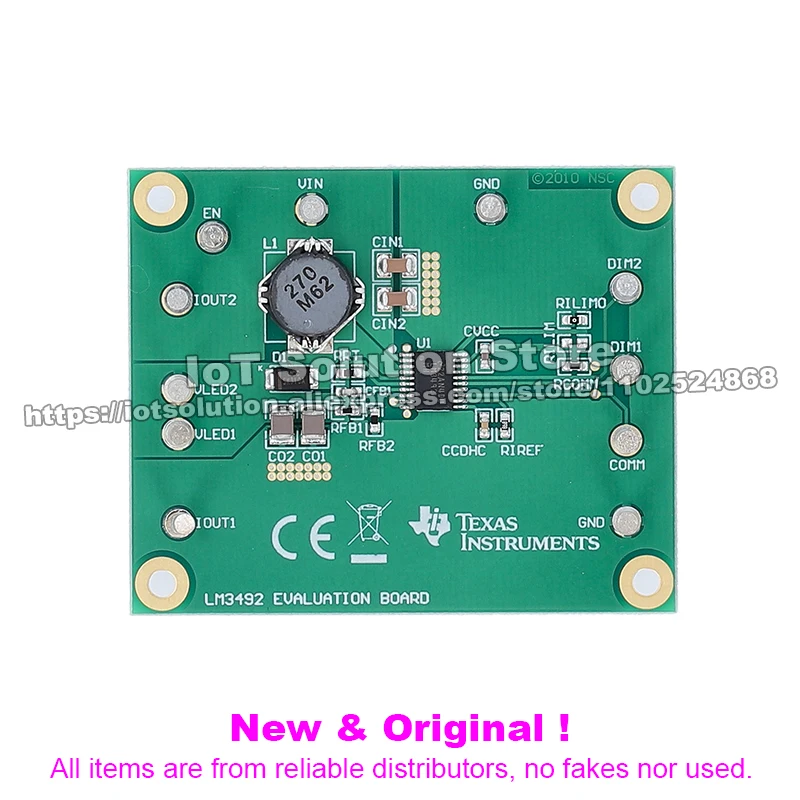 LM3492EVAL/NOPB — Two Channel Boost Regulator with DHC for LED Backlighting Evaluation Board