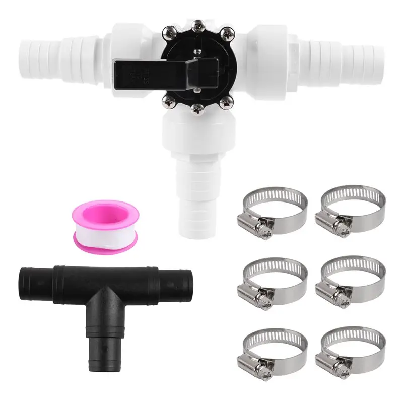 HOES-Pool 3-Way Diverter Valve Kit 1.25Inch Or 1.5Inch Female Universal Combination Hose Combo Adapter Pool Parts