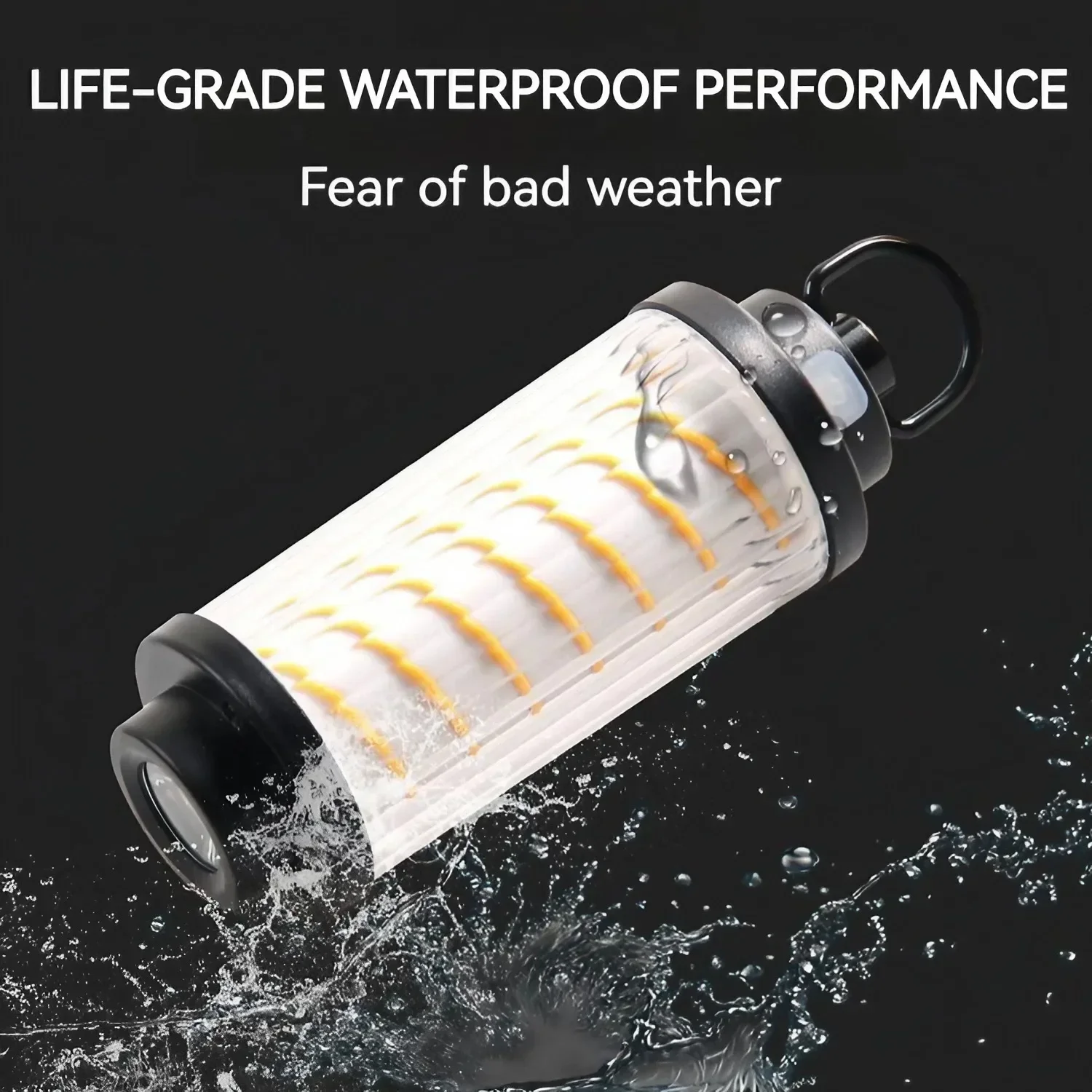 Outdoor Camping Flashlight with Type-C Charging XPG LED Powerful Work Light Outdoor Essential