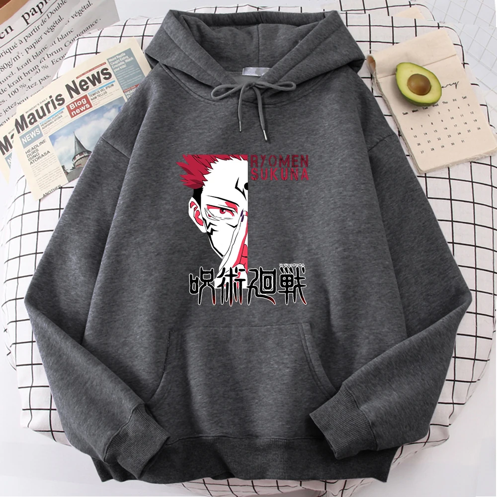 

Gojo Satoru Hoodies Cool Letters Japanese Manga Men'S Tops Punk Harajuku Oversize Sweatshirts For Man Anime Pop Street Clothes