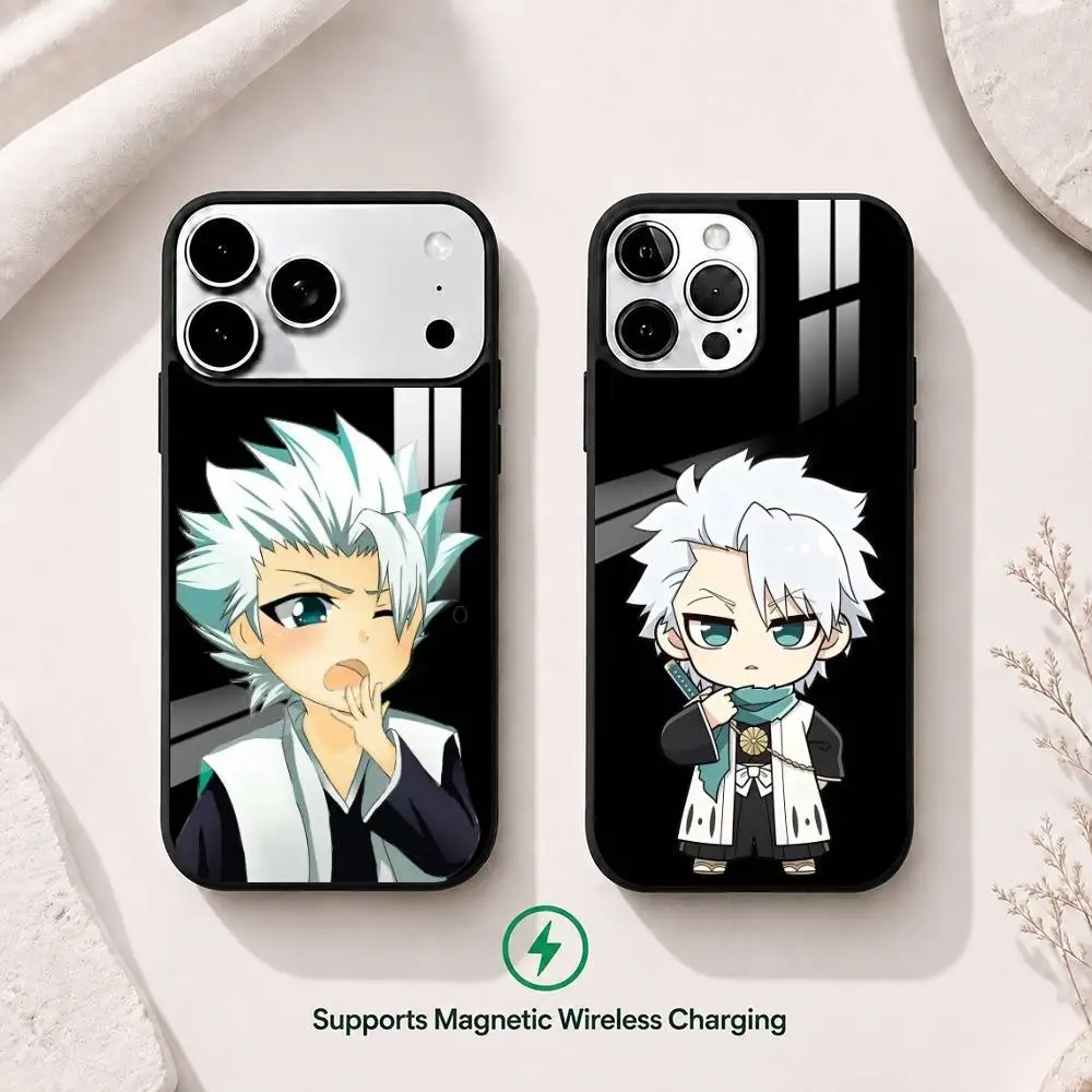 Чехол для телефона BLEACH Toshiro Hitsugaya для iPhone 17, 16, 15, 14, 13, 12, 11 Plus, Pro, совместимый с магнитной беспроводной зарядкой