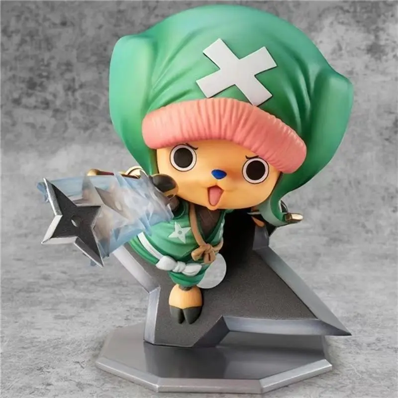 Bandai Banpresto One Piece Q-version Ninja Chopper POPkimono The Country of Harmony  in-vehicle Trendy Play Anime Figure Model